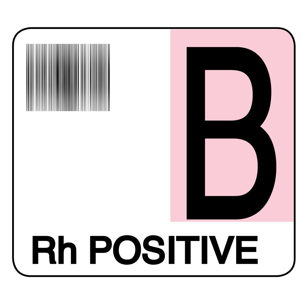 Label, B Rh Positive – Nev's Ink, Inc.