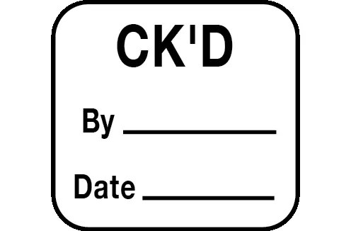 Label, Checked – Nev's Ink, Inc.