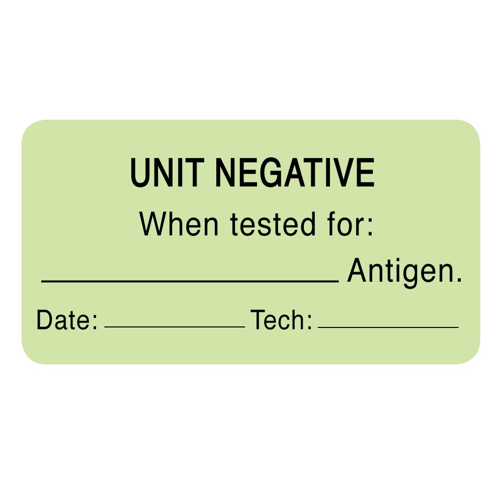 Label, When Tested For: ____ Antigen – Nev's Ink, Inc.