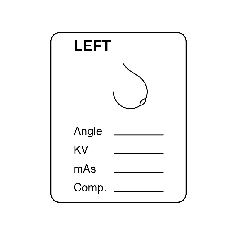 Mammography Labels – Left – Nev's Ink, Inc.