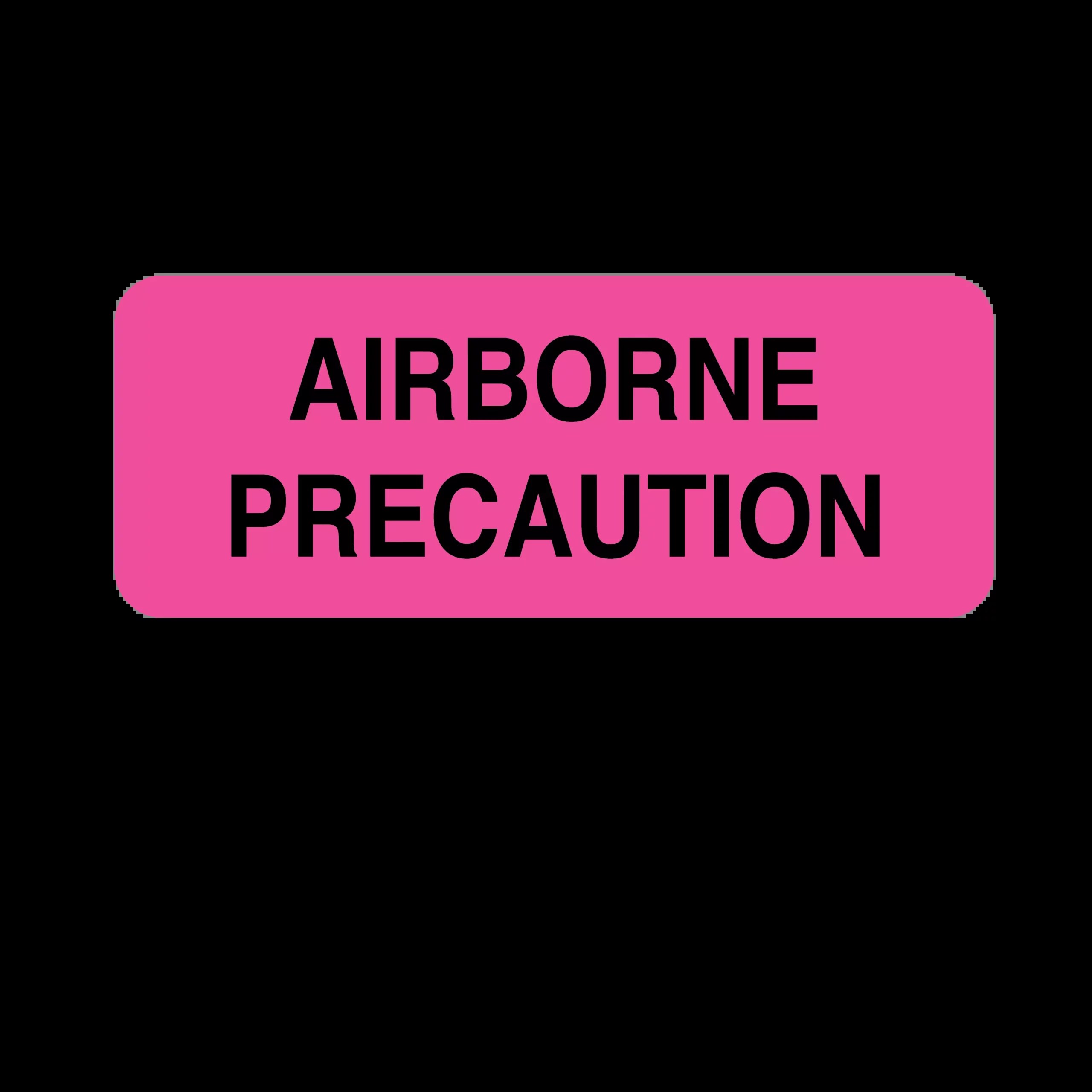 Precaution Labels – Airborne Precaution – Nev's Ink, Inc.