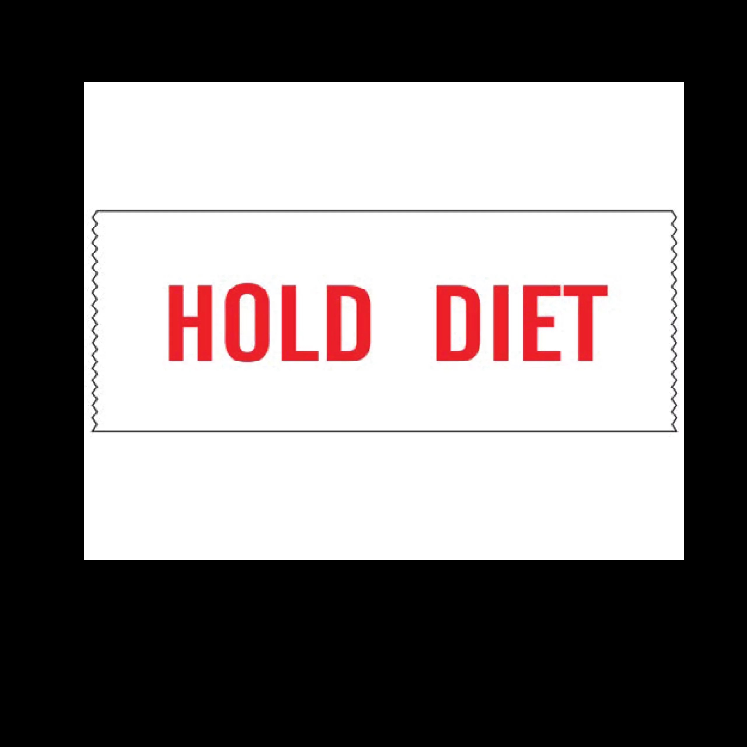Printed Chart Tape – Hold Diet – Nev's Ink, Inc.