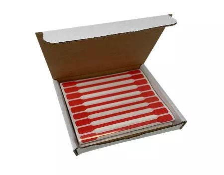 Tamper Evident Blank Red Labels – Nev's Ink, Inc.
