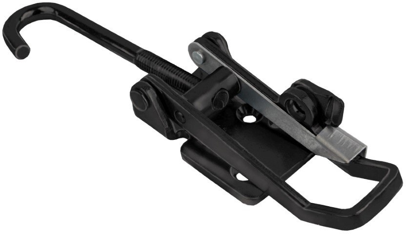 Black color latch Zinc plated Steel Large safety catch 704 HL/C
