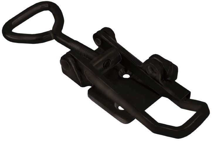 Black military latch Medium with safety catch 702 L/C