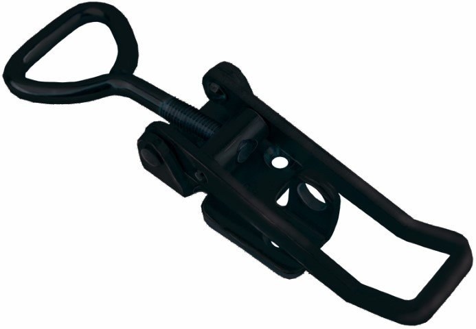 Black military latch Zinc plated Steel Large size 703 L/C