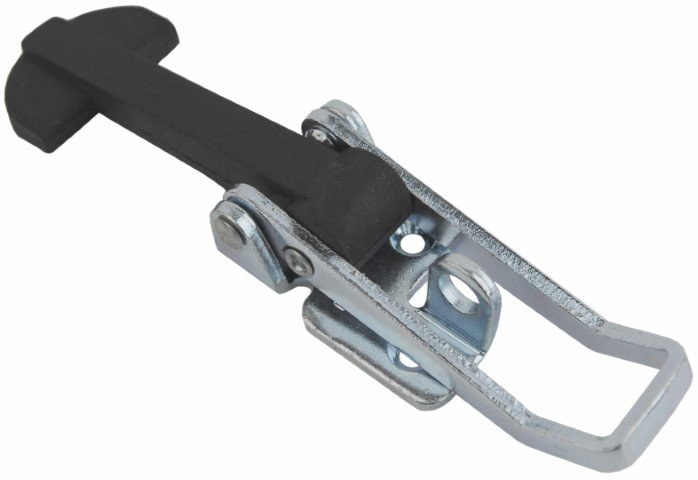 Bonnet latch Zinc plated Steel and rubber Large size 703 L/C