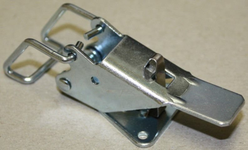 Draw latch Zinc plated Small Bent wire loop Snap lock 135 G-2