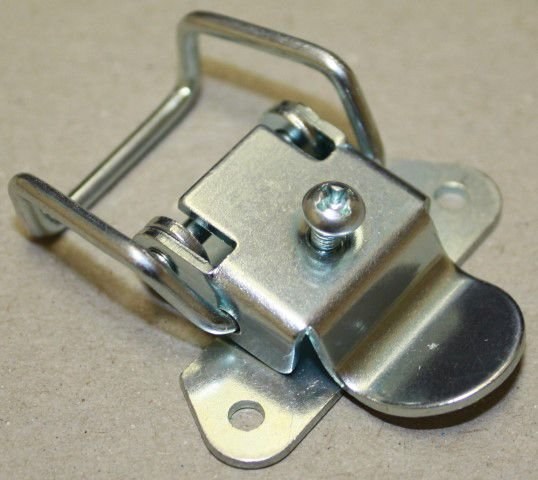 Draw latch Zinc plated Steel Small straight holes 104/90 G-2