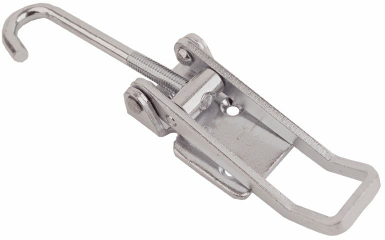 Hook style Over centre latch Stainless steel Large 703 H/C