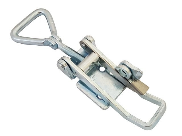Latch hinged Large Zinc plated Steel with safety catch 704 L/C