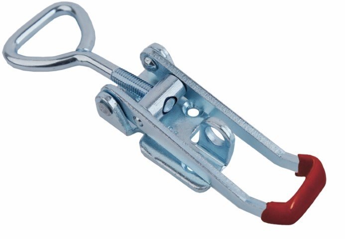 Latch Zinc plated Steel Large friction ring red handle 703 L/C