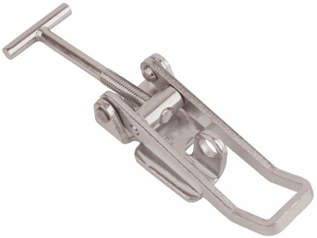 Over center latch Natural Steel Large for welding 703 TL/A
