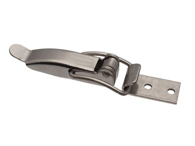 Over centre Draw latch Zinc plated Medium Straight holes