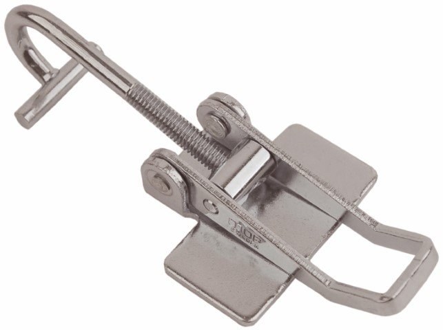 Pull-action latch Natural Steel Medium size for welding 702 BT/A