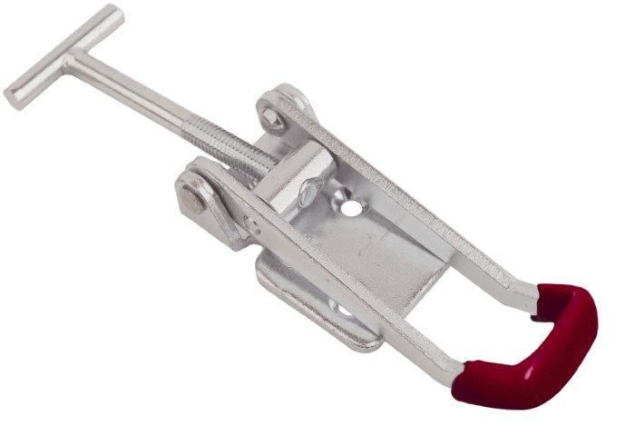 Stainless steel Latch Large with red rubber handle 703 T/C