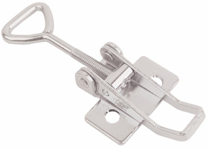 Stainless steel latch Medium size straight holes for rivet 702 B