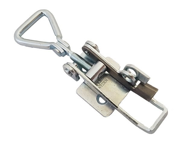 Toggle latch Small size Zinc plated Hinged safety catch 701 L/C