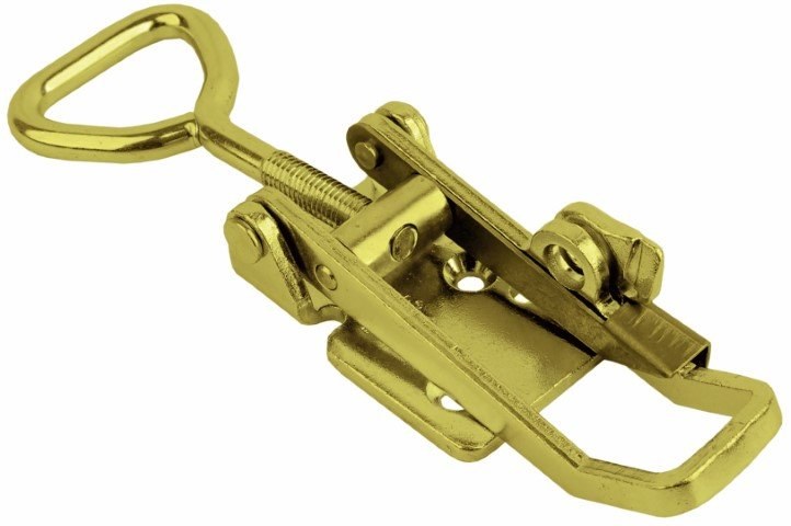 Yellow Toggle latch Steel Large size with safety catch 704 L/C