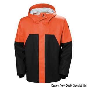 HH Storm Rain Jacke orange/schwarz S