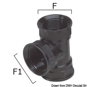 T-Stücke aus widerstandsfähigem Thermopolymer