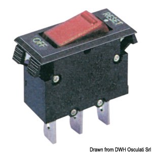 Thermoschutzschalter m.Wippe 10 A