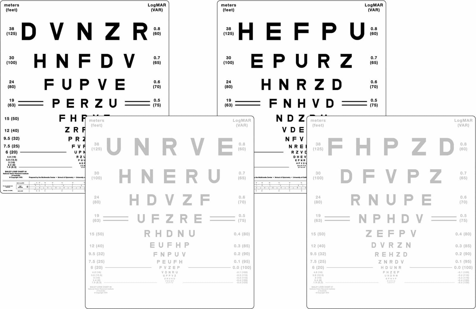 Bailey Lovie Chart Set