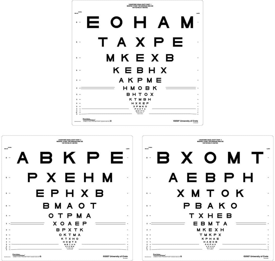 European Wide Series ETDRS® (Set of 3)