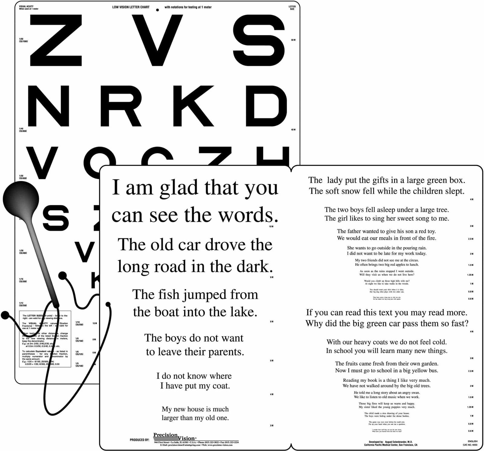 Low Vision Letter Chart