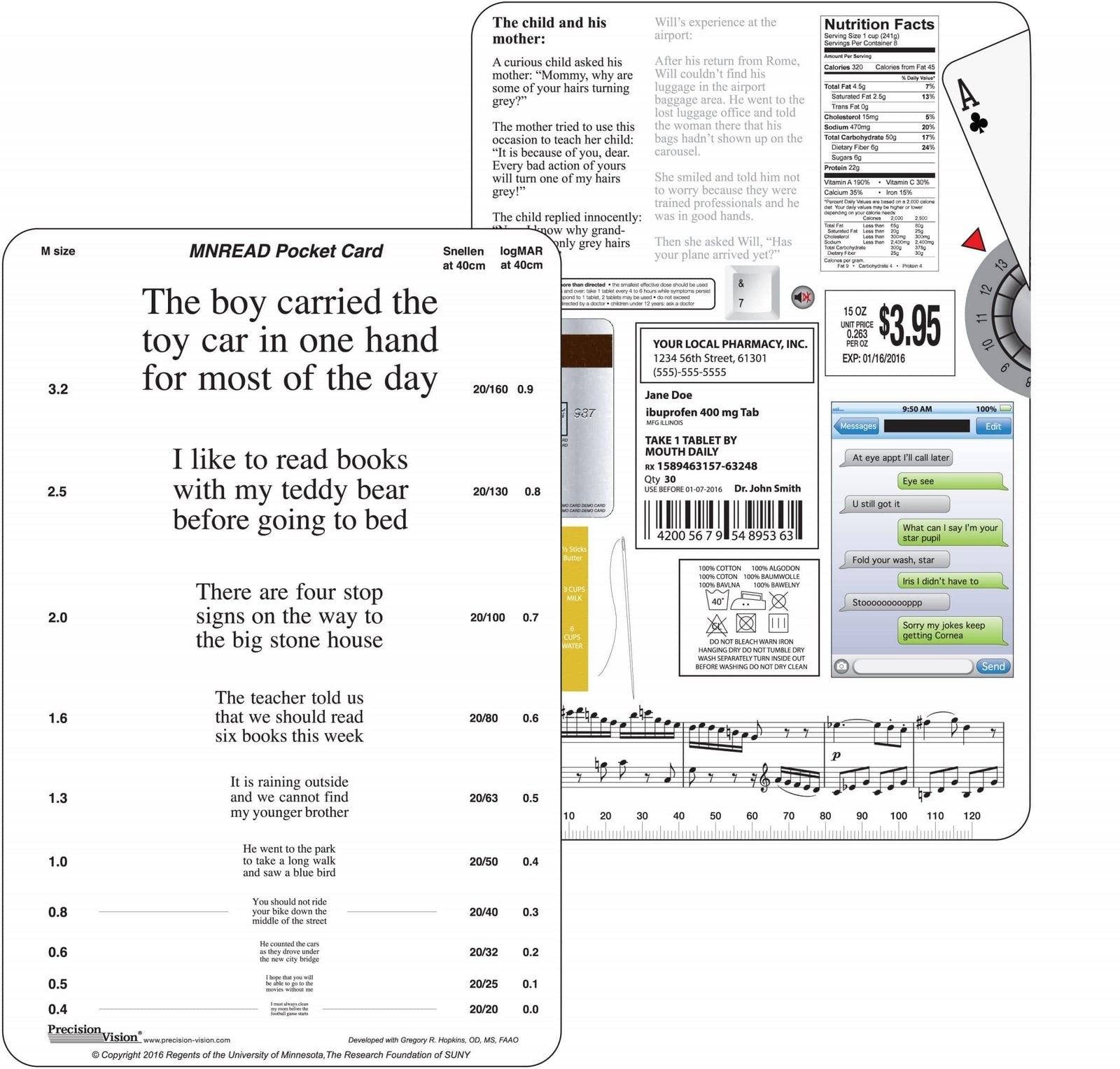 MNRead Pocket Card