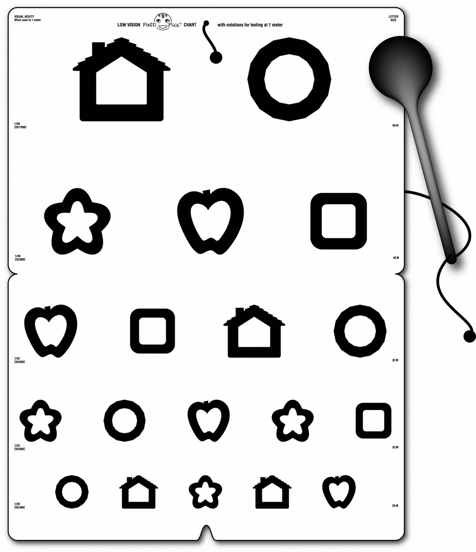 Patti Pics Colenbrander Low Vision Chart