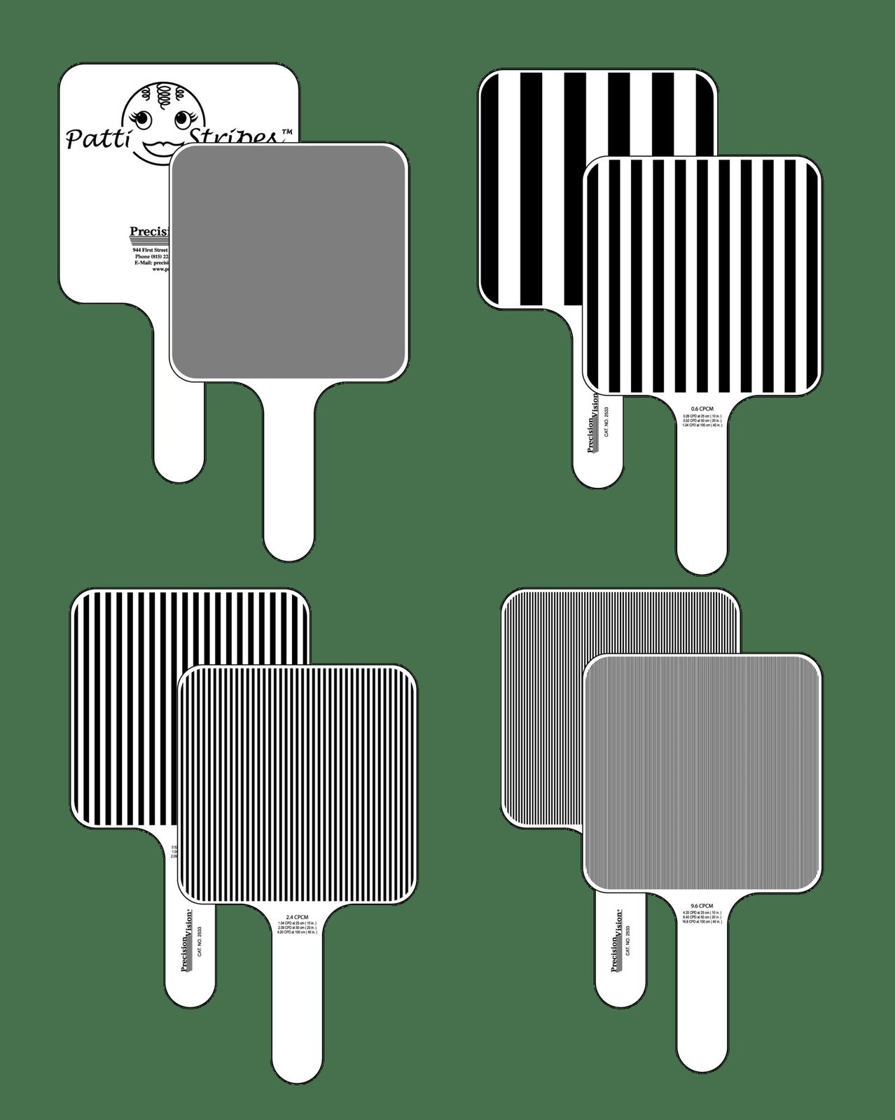 Patti Stripes Square Wave 4 Grating Paddles
