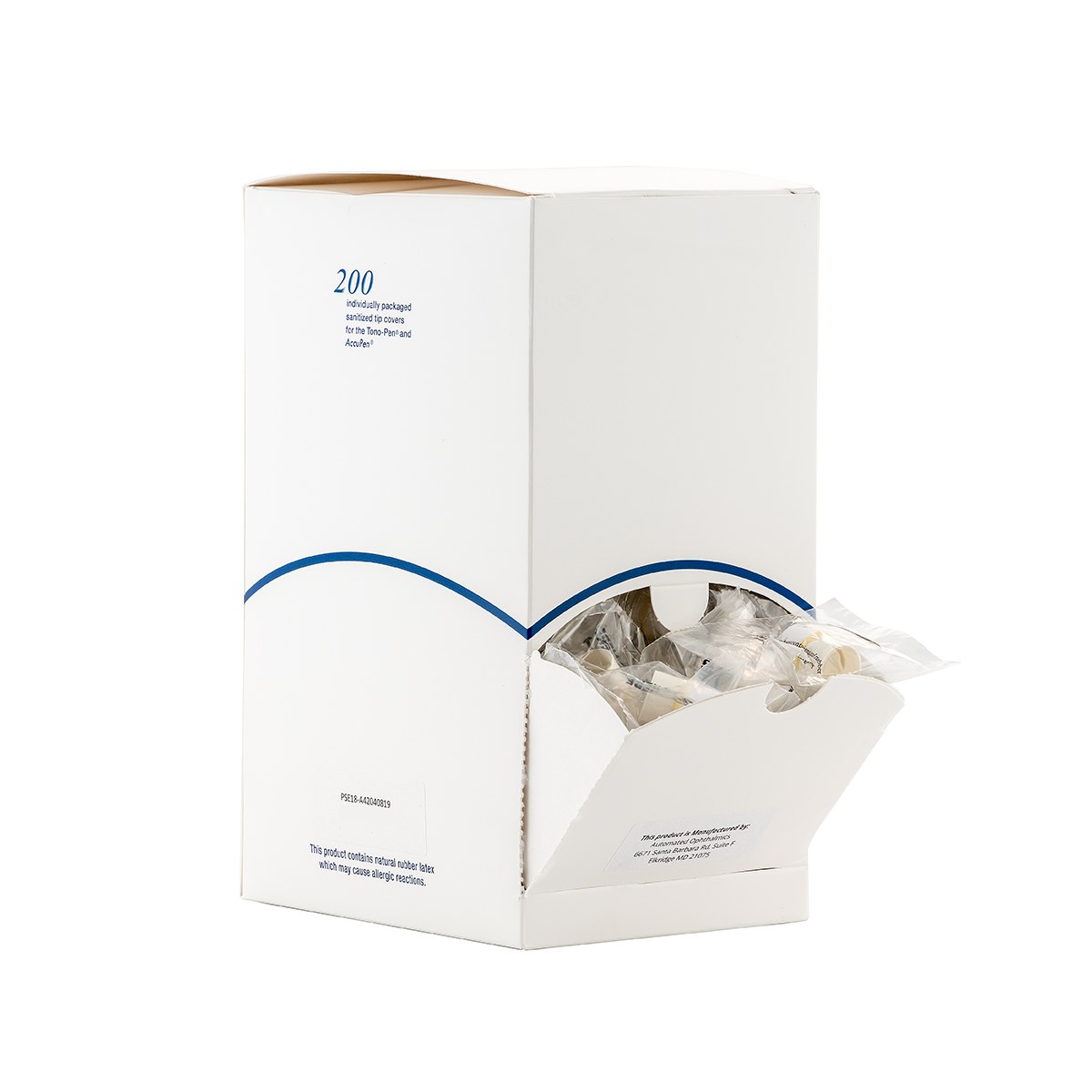 Tonometer Pen Tip Covers Individually Wrapped 200/Box