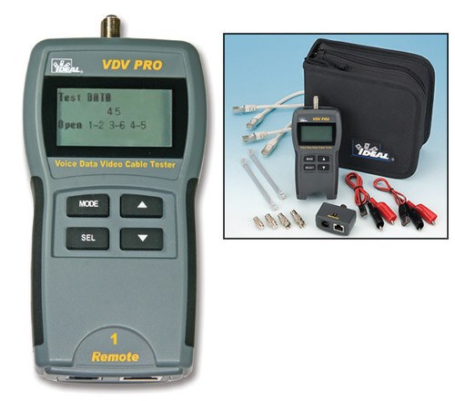 Ideal 33-770 VDV PRO RJ45 and Coax Cable Tester W/ Remote