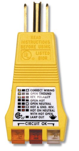 Ideal 61-035 E-Z Check Receptacle Tester / Circuit Tester