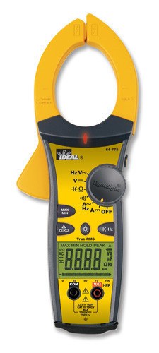 Ideal 61-775 TightSight TRMS AC/DC Clamp Meter / Ammeter, 1000A