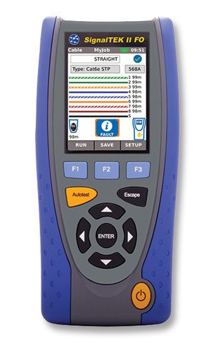 Ideal R156001 SignalTEK II FO Gigabit Copper + Fiber Qualifier
