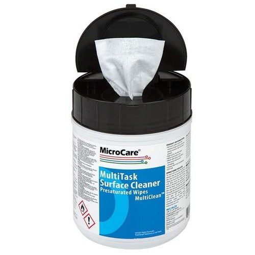 MicroCare MultiClean Economy Wipes, Wipe, Presat, 100pk 8