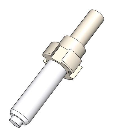 PFP SC/APC Step 2.5mm OD SM Ceramic Zirconia Ferrule Assy