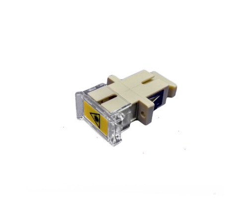 PFP SC Simplex Adapter with Shutter Cover, Metal Sleeve