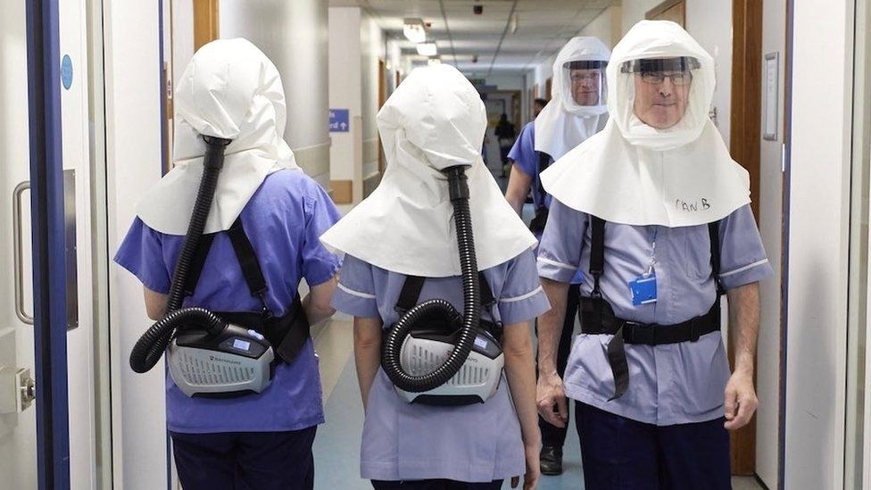 PPE respirator hood system