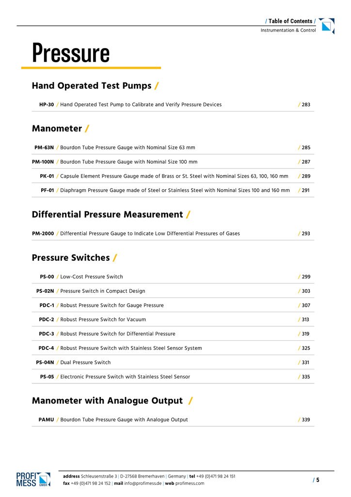 Profimess_Catalogue