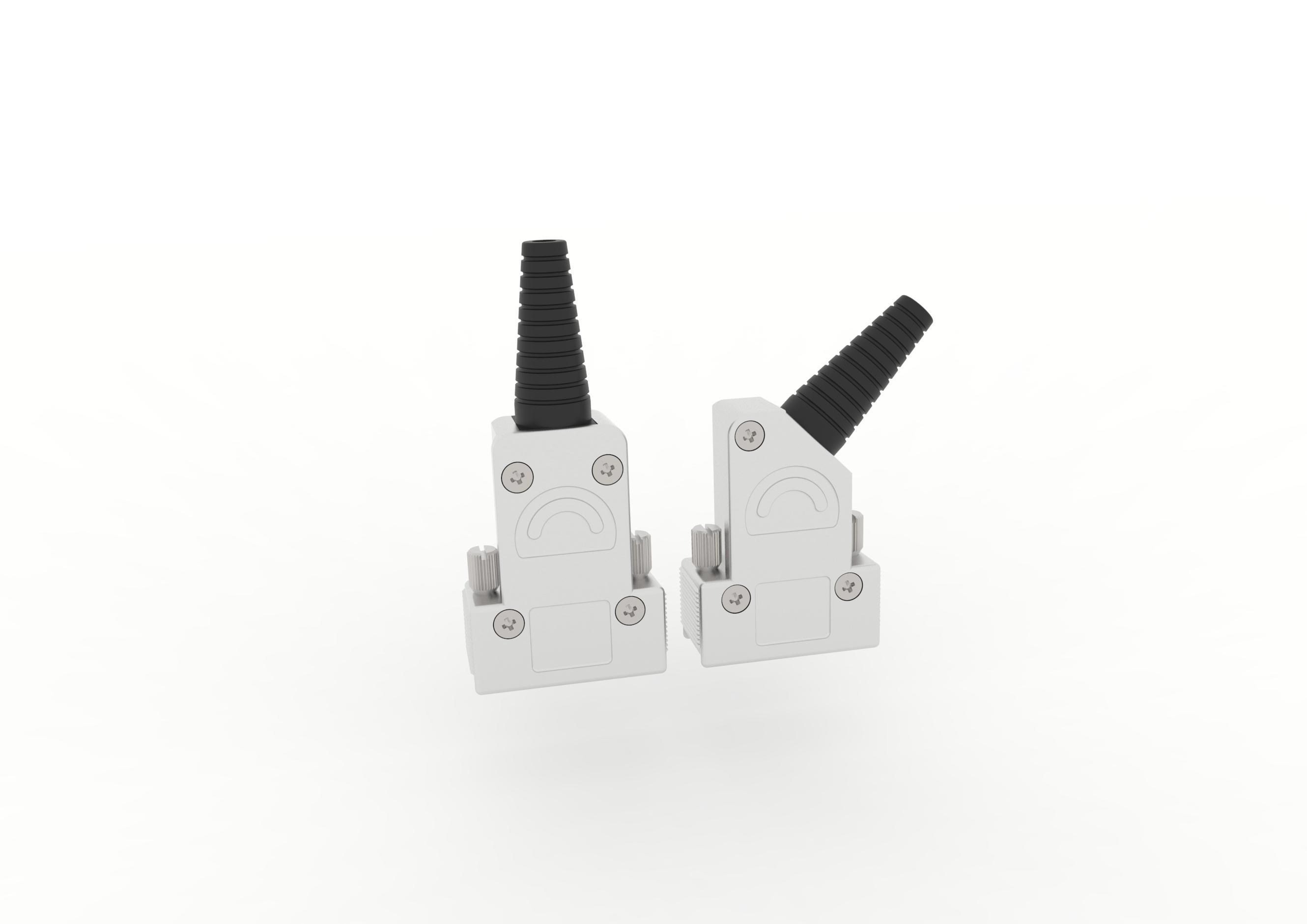 117DCN/147DCN Hood full metal Ni-plated cable outlet 180° und 135°