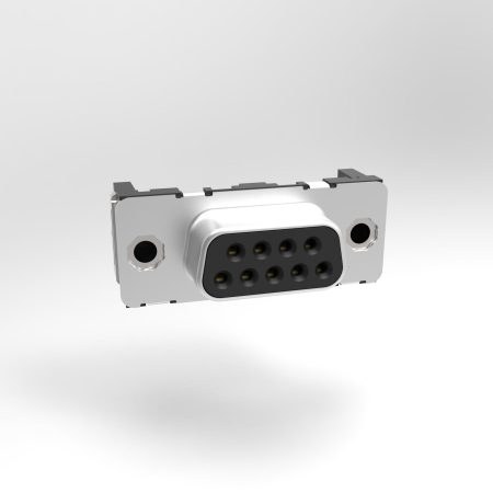 TMC D-Sub Pressfit 180° High through hole