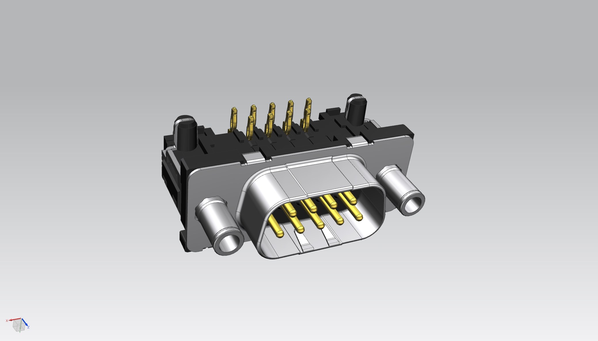 TMC D-Sub Pressfit 90° Eurostyle threaded bolt