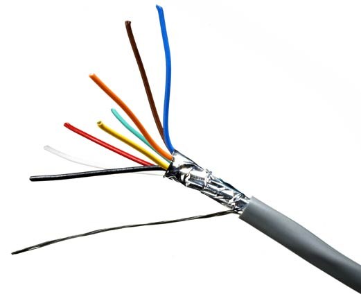 Quabbin Multiconductor Audio, Control & Computer Interconnect, AWM 2464 – 22 AWG, 12 conductor, shielded, PVC, Chrom