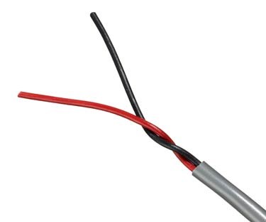 Quabbin Multiconductor Instrumentation, Audio, Control, Broadcast – 18 AWG, 2 conductor, unshielded, PVC, Chrome Gray