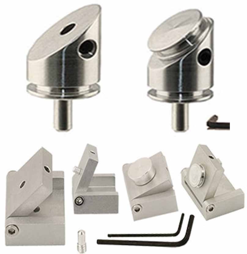 Angled pre-tilted holders for the electron microscope