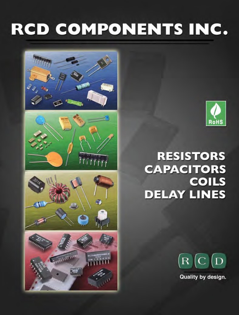 RCD Components Releases Industry’s Most Comprehensive ‘Single Source’ Passive Component Catalog