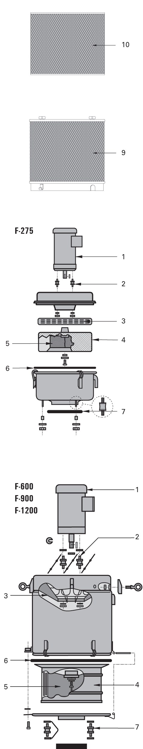 Silencer — F-600 Series 8/7, F-900 Series 8/7, F-1200 – Royal Products